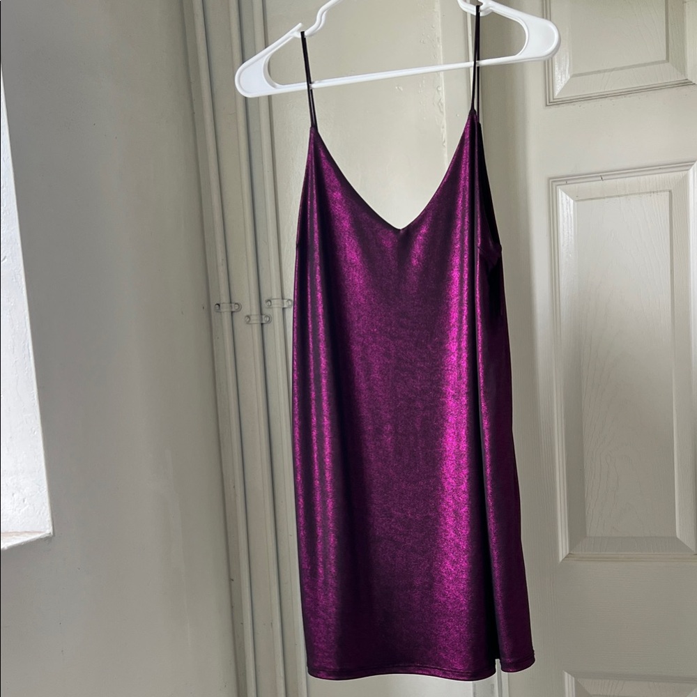 UO Purple Slip Mini Dress